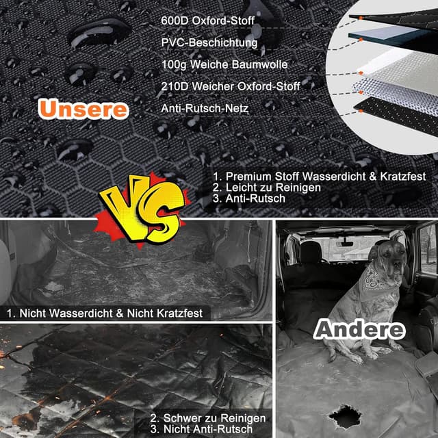 Thumbnail 5 de JOEJOY Kofferraumschutz Hund 185×105 cm