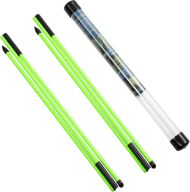 Detalle de Rhino Valley Golf Alignment Sticks (Collapsible) – alignment and posture trainer with clear tube case