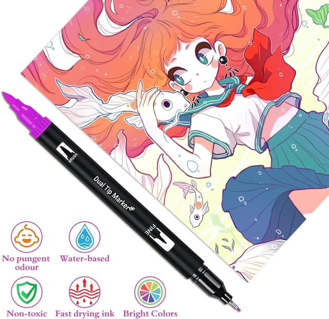 Thumbnail 4 de Vakki 168 Colores Rotuladores Lettering 168 colores