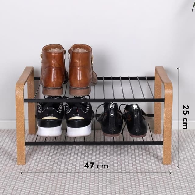 Detalle 2 de LM 390 Schuhregal 470 mm aus Öko-Holz