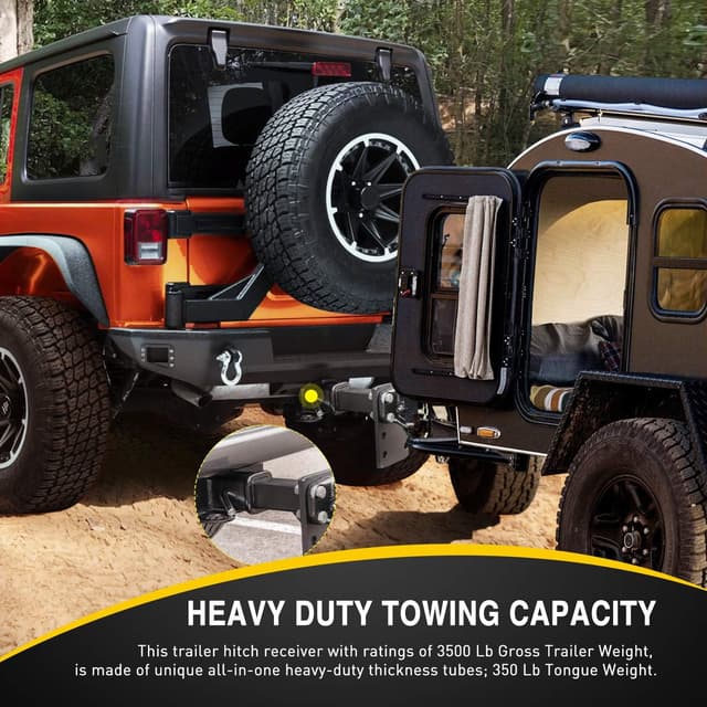 Thumbnail 5 de Nilight JK-61A 2-Inch Rear Hitch for Jeep JK