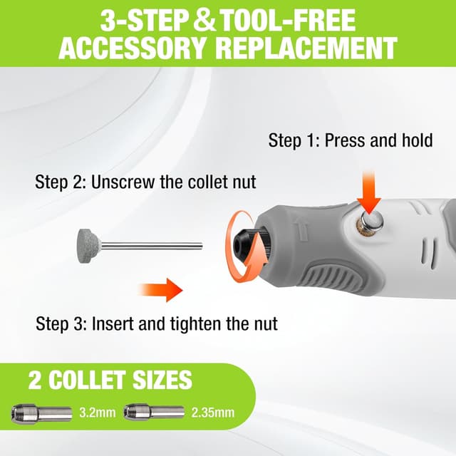 Thumbnail 3 de WORKPRO Mini Cordless Rotary Tool 3.6V