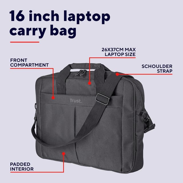 Detalle 2 de Trust Primo Laptop Bag 16 Inch
