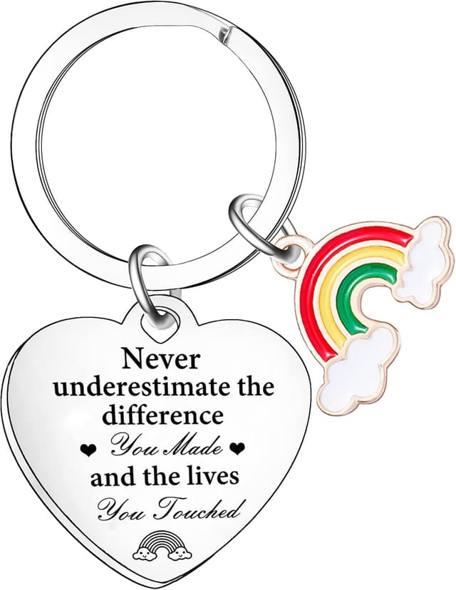 Detalle de Leaving gift keyring, stainless steel