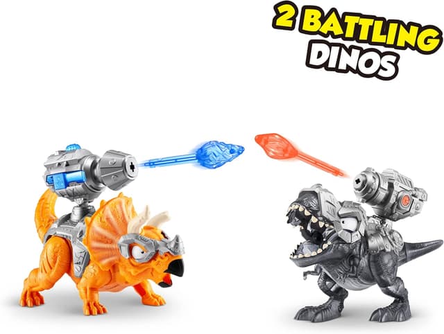 Detalle 2 de Smashers Dino Island T-Rex Battle Playset (Black Dino Skull) with Surprises Inside