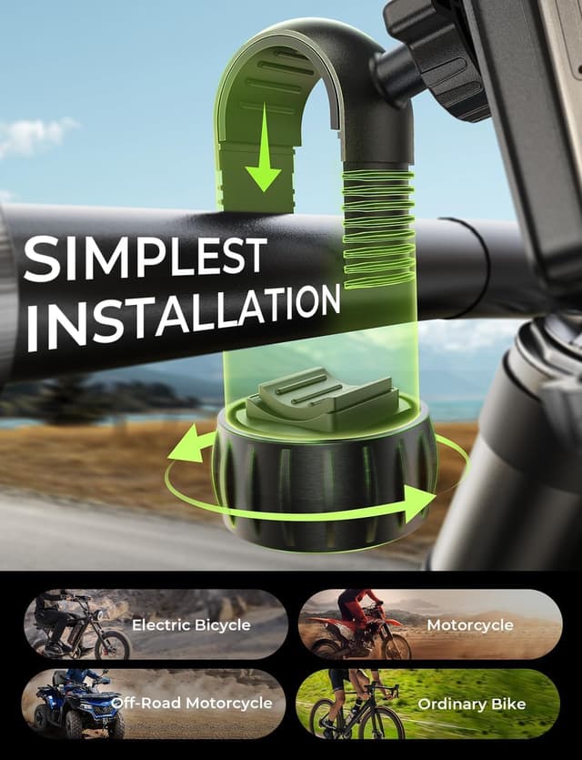 Thumbnail 3 de LISEN Bike Phone Holder for iPhone 16, 4.7–7.0"