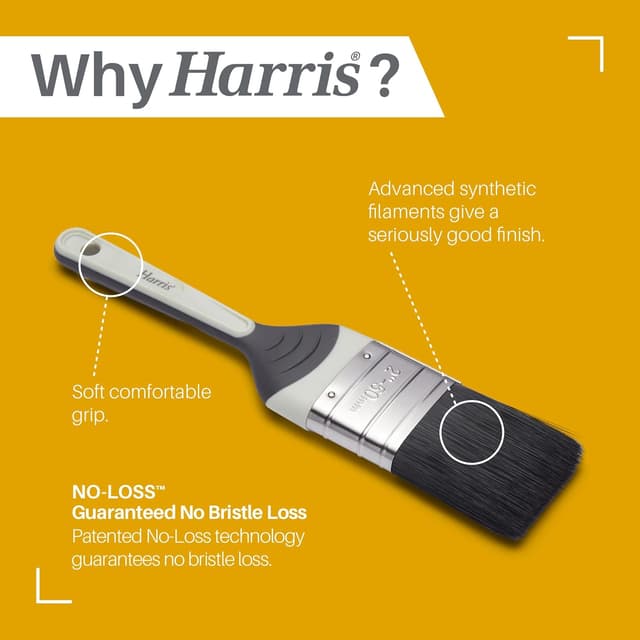 Detalle de Harris Seriously Good 3 Pack Gloss Flat Brush Set (1in, 1.5in, 2in)