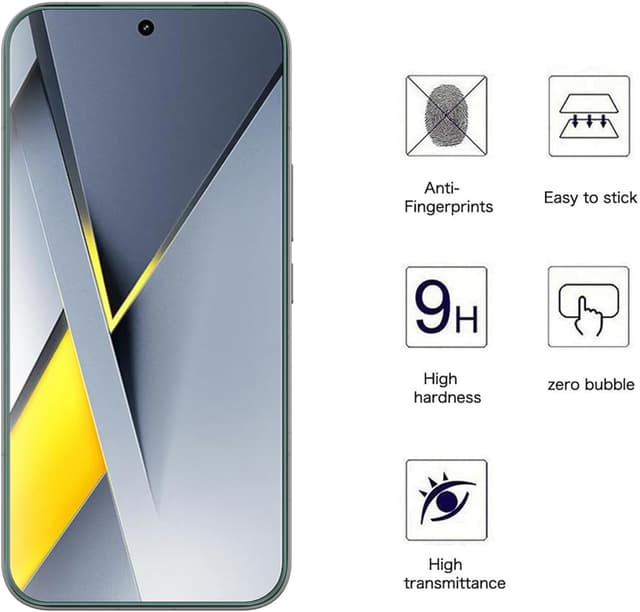 Detalle de AOKUMA Verre trempé pour Xiaomi Poco F8 Pro (lot de 2) – protection écran 0,26 mm, 9H, haute définition