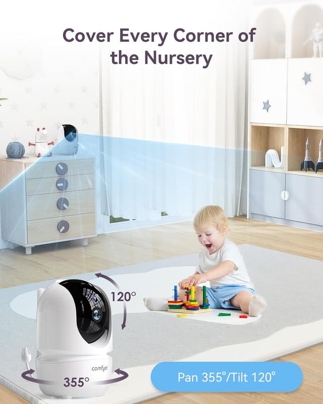 Thumbnail 5 de Comfyer Baby Monitor 7" 1080P camera