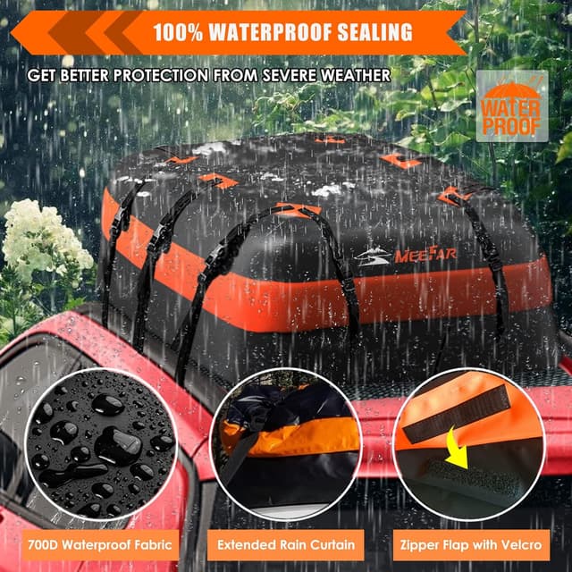 Thumbnail 6 de MeeFar XBEEK Roof Cargo Bag 20 cu ft