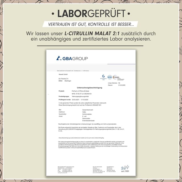 Thumbnail 4 de L-Citrullin-Malat 500 g Pulver 2:1