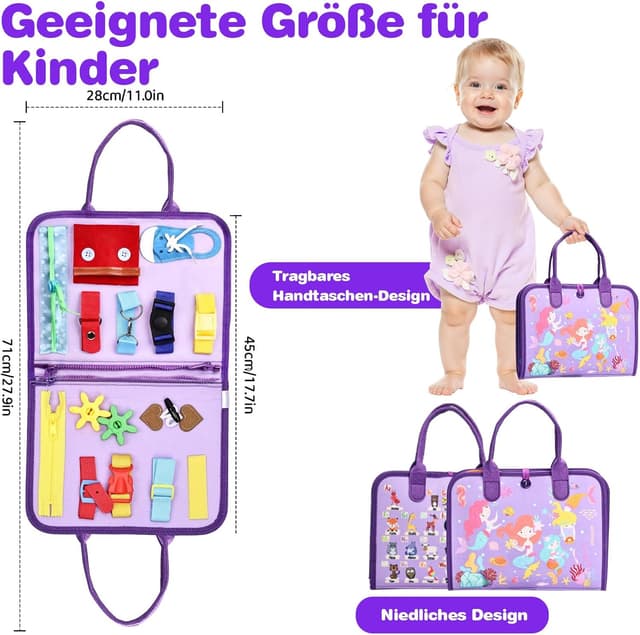 Thumbnail 6 de JHkim Montessori Busy Board ab 1 Jahr