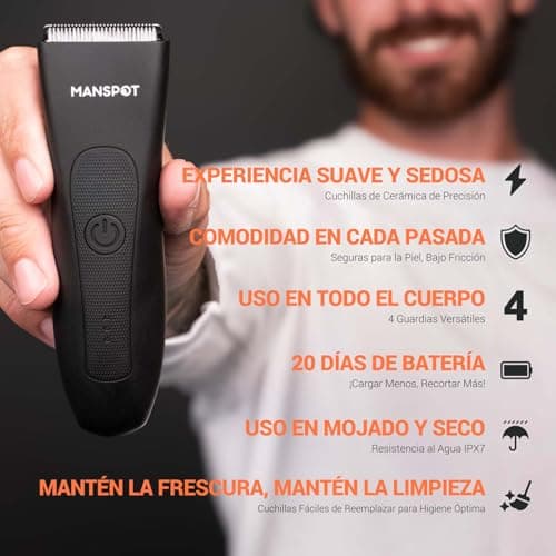 Detalle 2 de MANSPOT afeitadora corporal 6000 rpm