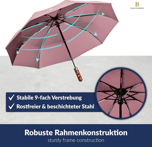 Thumbnail 3 de LOGAN & BARNES Regenschirm sturmfest Dublin