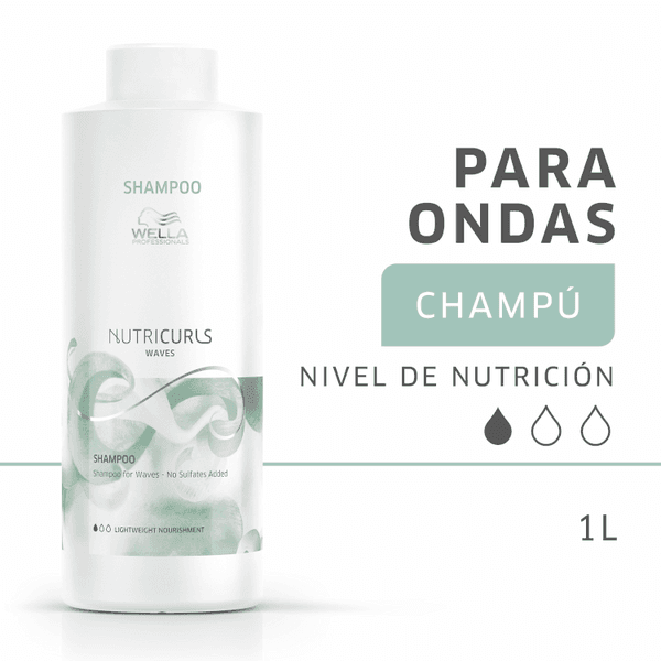 Thumbnail 1 de Wella Premium Nutricurls Champú 1000 ml 💆♀️