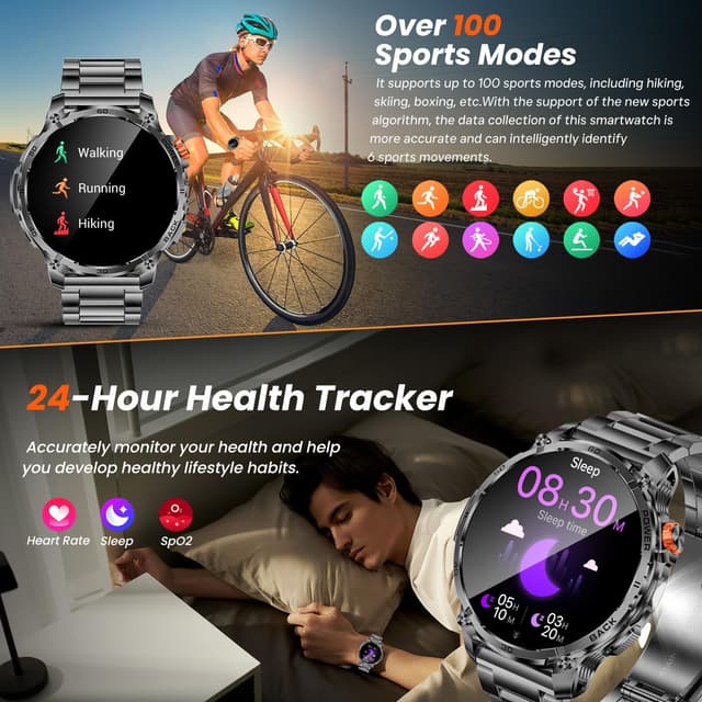 Detalle de idomars Orologio smartwatch 1.85" Fitness