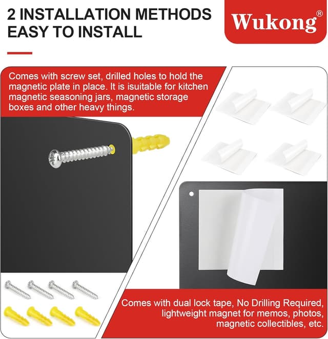 Detalle de Wukong Lavagna Magnetica Nera 42 x 30 cm 📋