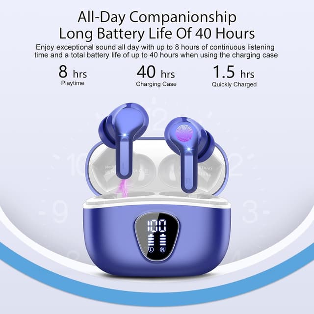 Thumbnail 3 de Wireless Earbuds Bluetooth 5.4 HiFi