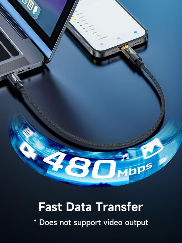 Detalle 2 de RAVIAD Cable USB C a Lightning 15CM