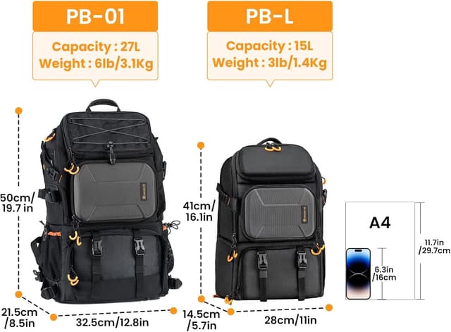 Detalle 2 de TARION 15L Camera Backpack with 15.6" Laptop