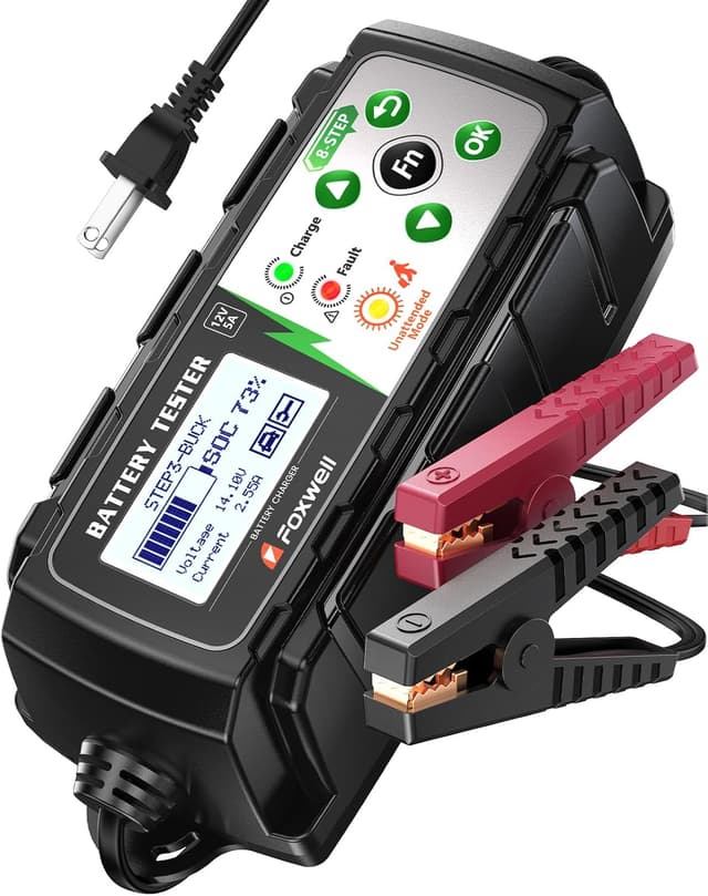 Detalle de FOXWELL BC521 12V battery charger tester