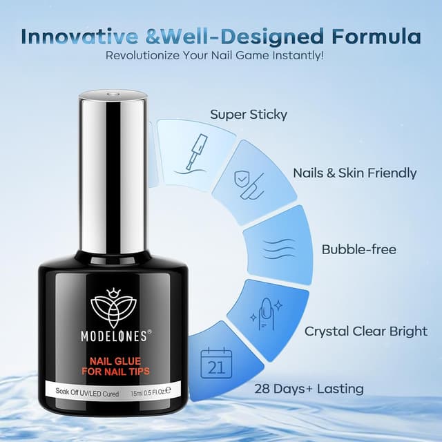 Thumbnail 6 de Modelones 10 in One Nail Glue Gel 15ml