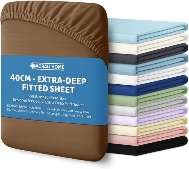 Thumbnail 6 de ACRALI HOME Double fitted sheet 40cm