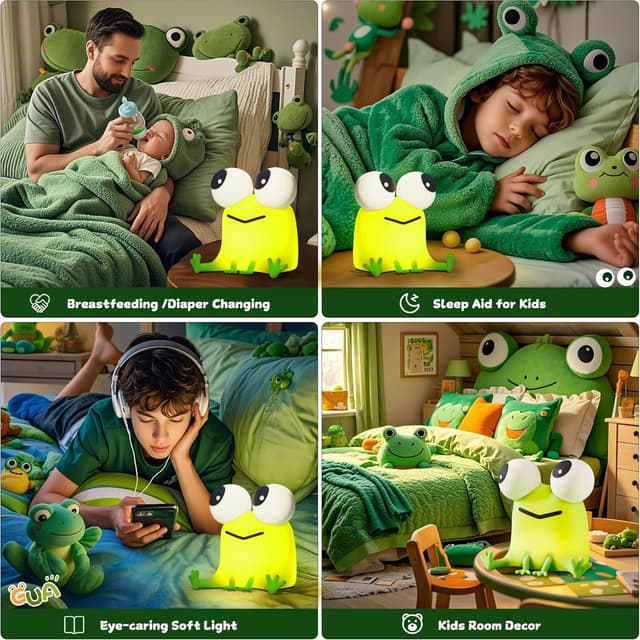 Detalle 1 de FAMIDUO Veilleuse Grenouille 1200 mAh