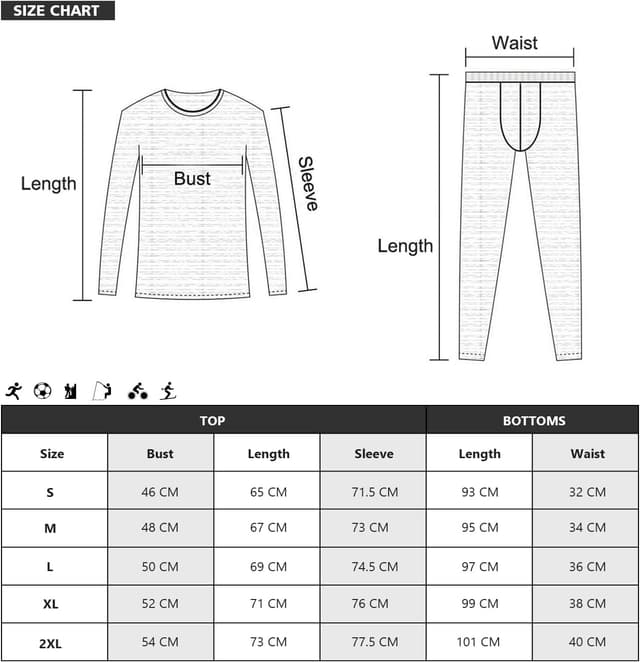 Thumbnail 5 de MOBIUSPHY Men’s Thermal Underwear Set 2-piece