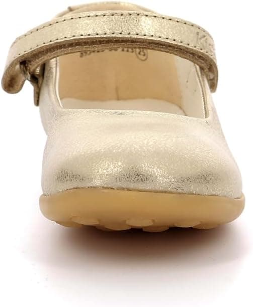 Detalle 1 de Ballerines Kickers Ambellie pour fille en cuir souple, fermeture scratch