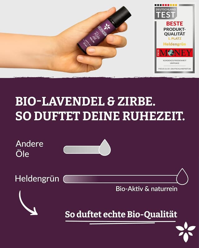 Detalle 2 de Heldengrün Ruhezeit BIO Roll-On Anti-Stress