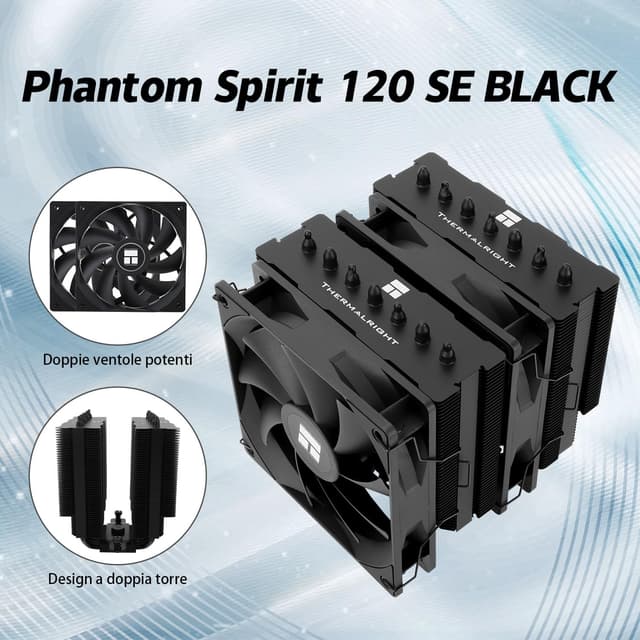 Thumbnail 1 de TR Phantom Spirit 120 SE Black CPU-Kühler 125 mm