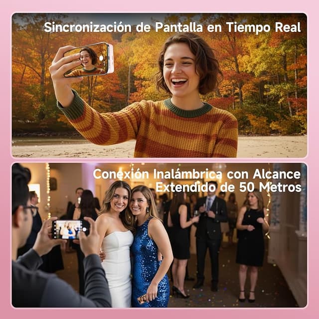 Thumbnail 4 de Rollei Easy Creator Selfie Monitor 3,5" rosa