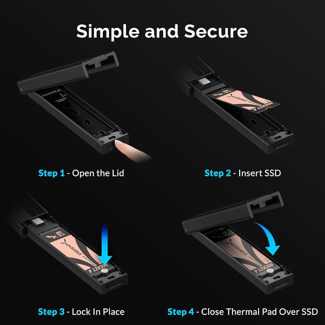Thumbnail 5 de Sabrent M.2 NVMe Enclosure EC-SNVE