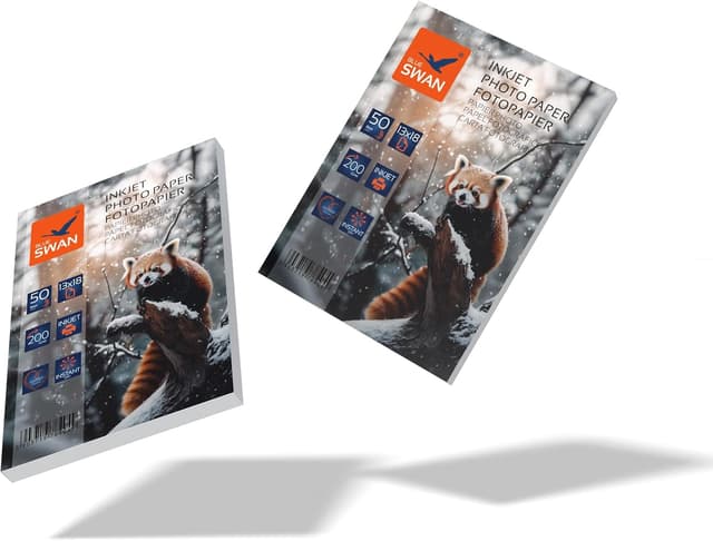 Detalle 2 de BLUE SWAN carta fotografica lucida 13×18