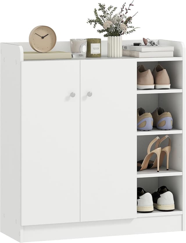 Detalle de HOMCOM Mueble Zapatero 2 Puertas 12 pares
