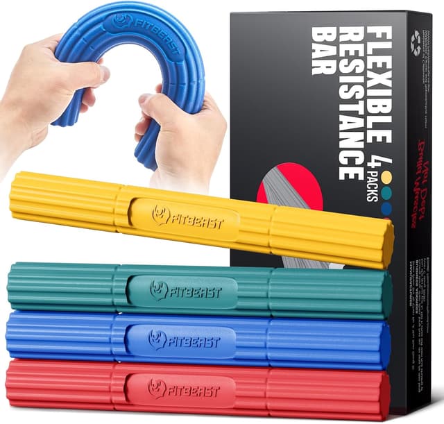Detalle de FitBeast Fitness Resistance Bar 6–25 lb set