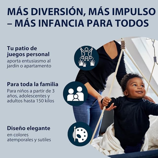 Thumbnail 4 de HUDORA Columpio Nido Lounge 150 kg 🚪