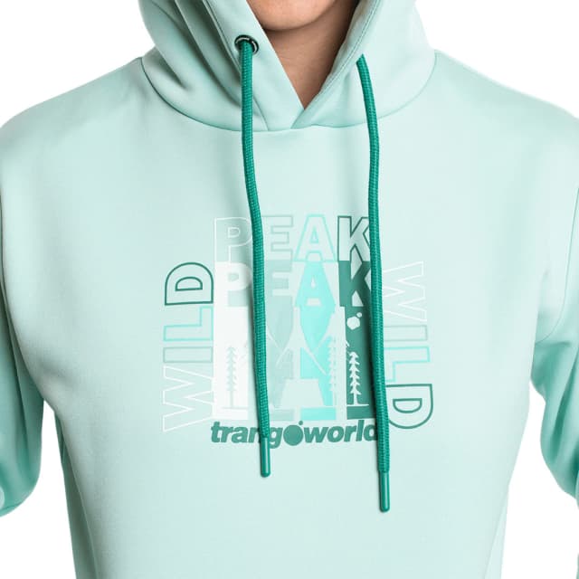Detalle de Trangoworld Sallena: sudadera de mujer para senderismo y trekking