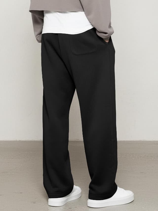 Detalle de JMIERR Herren Casual Baggy Sweatpants mit breiten Beinen und Taschen (S–3XL)