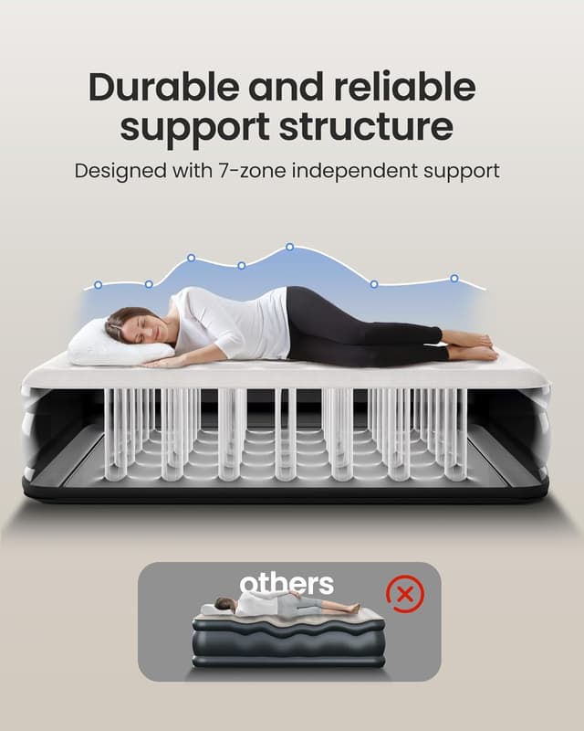 Thumbnail 6 de OhGeni Air Mattress Queen 18 Raised