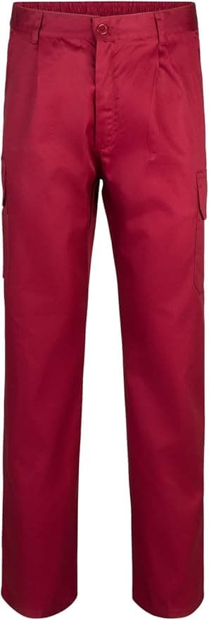 Detalle de VELILLA 345 Pantalón Multibolsillos Granate Talla 34