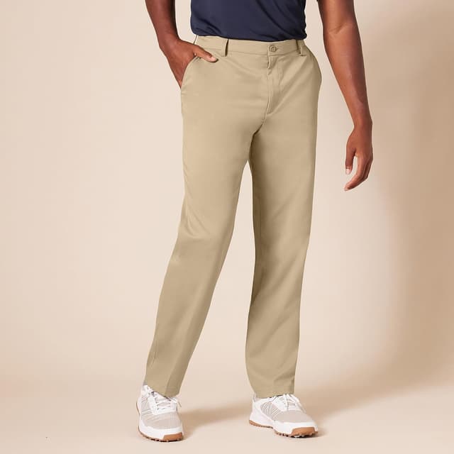 Detalle de Amazon Essentials Men’s Straight-Fit Stretch Golf Trousers