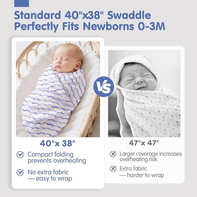 Detalle 2 de hahaland Mussole Neonato in cotone e bambù naturale set da 3 pezzi (120x120 cm + 2×100x95 cm)