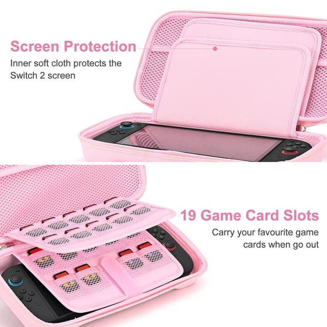 Detalle de Younik Switch 2 Case 19‑slot carrying case