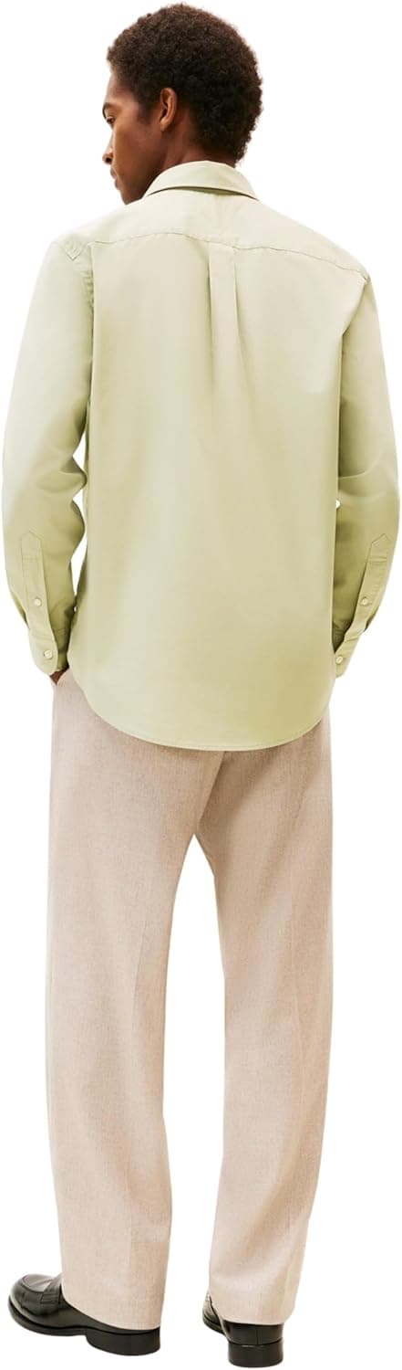 Detalle 2 de Chemise popeline manches longues Tommy Hilfiger Homme — col boutonné à coupe classique