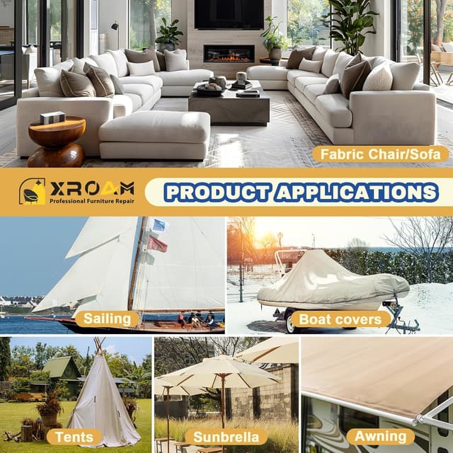 Thumbnail 6 de Xroam toppe adesive tessuti 21x30 cm