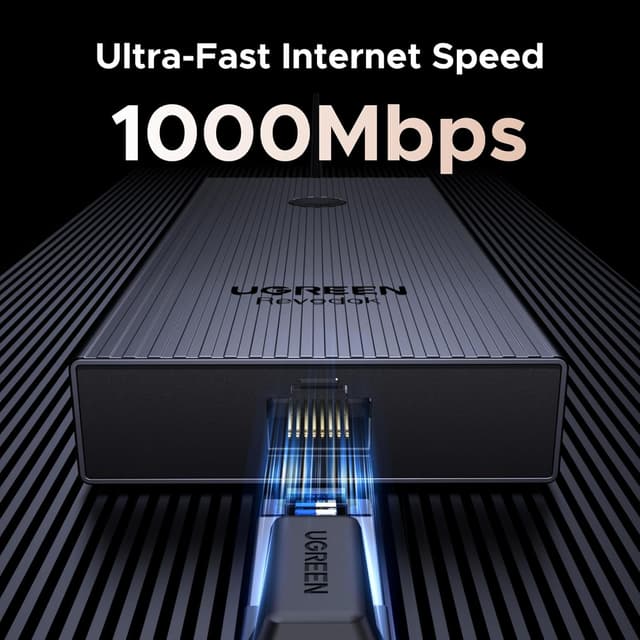 Detalle de UGREEN 9-in-1 USB-C Hub (HDMI to USB-C) with 4K@60Hz, Gigabit Ethernet, 100W PD and 3x 10Gbps ports