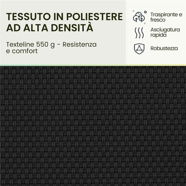 Detalle de Yaheetech Set di 2 sedie a sdraio pieghevoli a gravità zero con vassoio rimovibile, nero