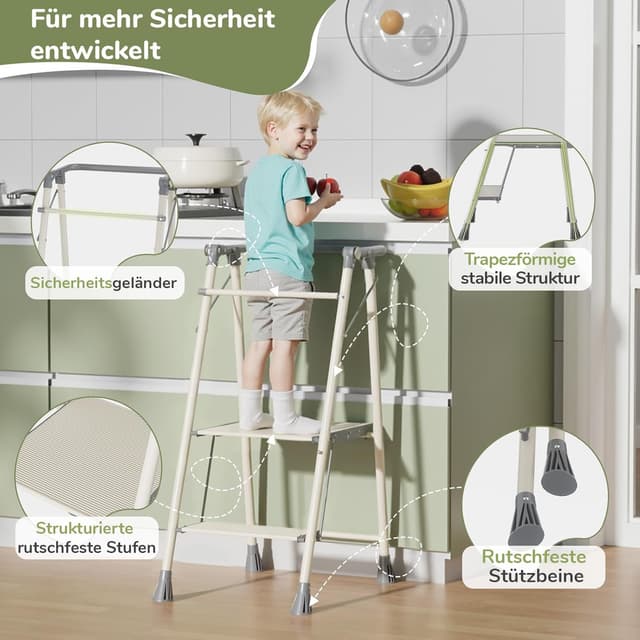 Thumbnail 1 de DEANIC Lernturm Klappbar 2 Stufen für Kinder